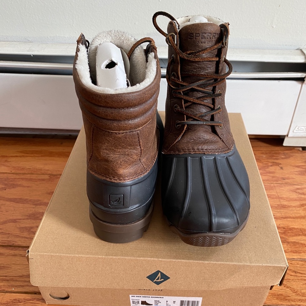 Men’s Sperry Avenue Waterproof Boots Size 8